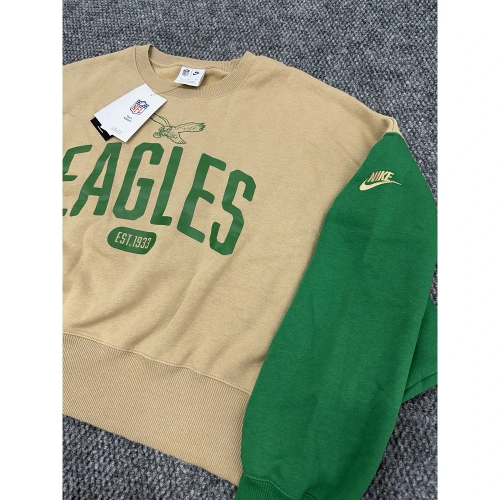 Philadelphia Eagles Nike Women's Medium Oversized Pullover Sweatshirt - New
